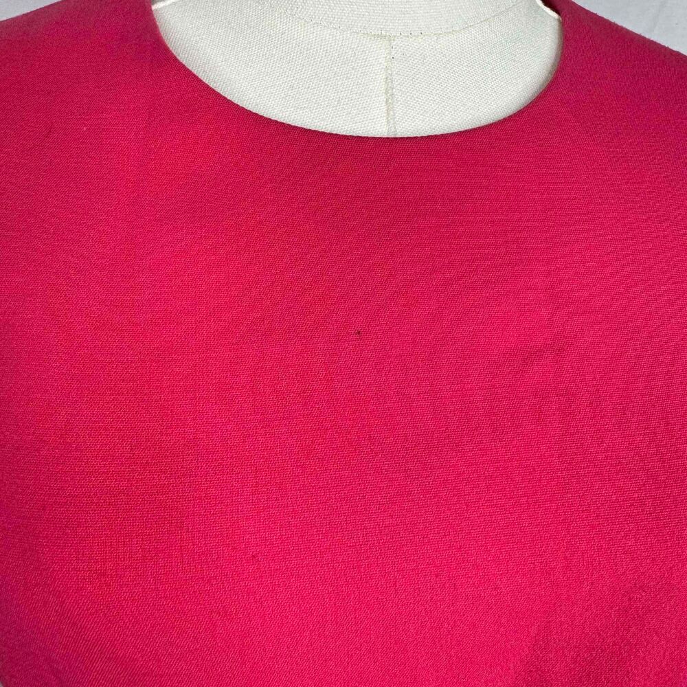 Eliza J Pink Short Dress Pink Sz 6 Round Neck Preppy Professional Barbie Spring - Picture 7 of 15